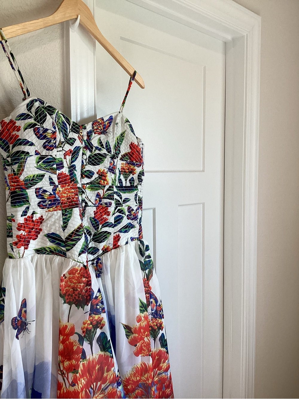 ✨Anthropologie Muse Basque Waist Midi Dress Sleeveless Sweetheart New Large - Picture 7 of 14